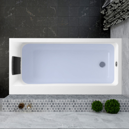 Комплект 5 в 1 Lavinia Boho Catani S4-371217PL, акриловая ванна 170x80 см (левый разворот), усиленный металлический каркас с монтажным набором, мягкий силиконовый подголовник, лицевой экран, хромотерапия
