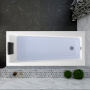 Комплект 5 в 1 Lavinia Boho Rock S4-3707075P, акриловая ванна 170x75 см, усиленный металлический каркас с монтажным набором, мягкий силиконовый подголовник, лицевой экран, хромотерапия