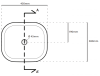 Раковина накладная 45х38 см Galassia SmartB 7406