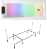 Комплект 4 в 1 Lavinia Boho Rock S3-3707075P, акриловая ванна 170x75 см, усиленный металлический каркас с монтажным набором, мягкий силиконовый подголовник, хромотерапия