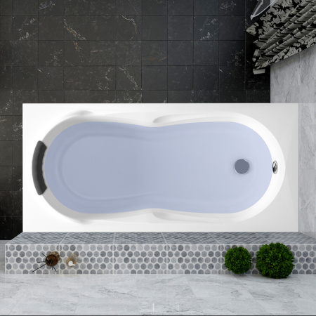 Комплект 3 в 1 Lavinia Boho Easter Pro S1-3706005P, акриловая ванна 150x70 см, усиленный металлический каркас с монтажным набором, мягкий силиконовый подголовник