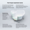 Комплект 5 в 1 Lavinia Boho Elegant S4-3705014P, акриловая ванна 140x140 см, усиленный металлический каркас с монтажным набором, мягкий силиконовый подголовник 2 штуки, лицевой экран, хромотерапия