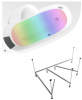 Комплект 4 в 1 Lavinia Boho Bell Pro S3-370214PL, акриловая ванна 140x95 см (левый разворот), усиленный каркас, мягкий подголовник, хромотерапия