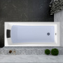 Комплект 4 в 1 Lavinia Boho One S2-3701005P, акриловая ванна 150x70 см, металлический каркас с монтажным набором, подголовник, лицевой экран