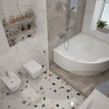 Комплект 3 в 1 Lavinia Boho Aveo S2-37040150, акриловая ванна 150x150 см, усиленный металлический каркас с монтажным набором, лицевой экран