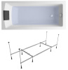 Комплект 3 в 1 Lavinia Boho One S1-3701006P, акриловая ванна 160x70 см, металлический каркас с монтажным набором, мягкий силиконовый подголовник